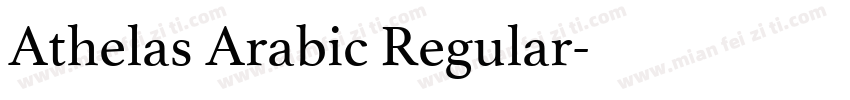 Athelas Arabic Regular字体转换